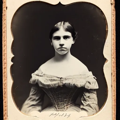 Image similar to clear photography of a beautiful and teenaged princess, circa 1 8 6 3