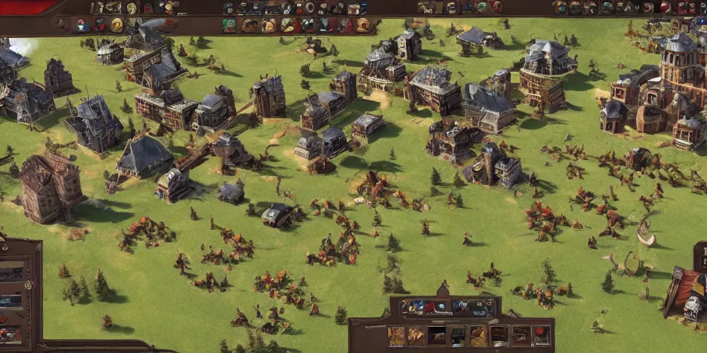 Image similar to age of empire building, game footage