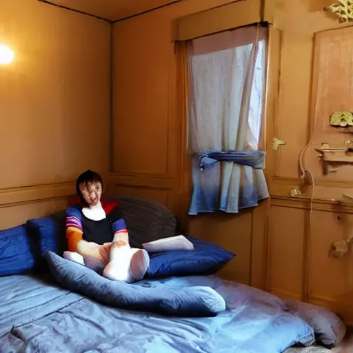 Prompt: Comfy kicthen in Russian flat, ultrarealistic