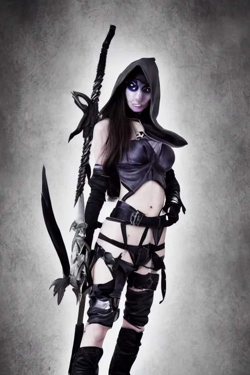 Prompt: beautiful Angeline Jolie as Drow Ranger as from Dota 2, Cinematic, 35mm, wildlife photography
