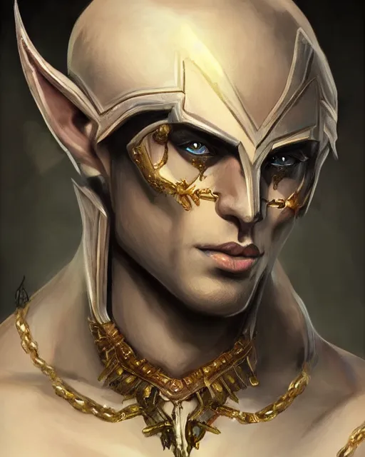 Image similar to a handsome noble male dark elf, obsidian skin, jewels, fantasy, intricate, highly detailed, digital painting, artstation, concept art, sharp focus, illustration