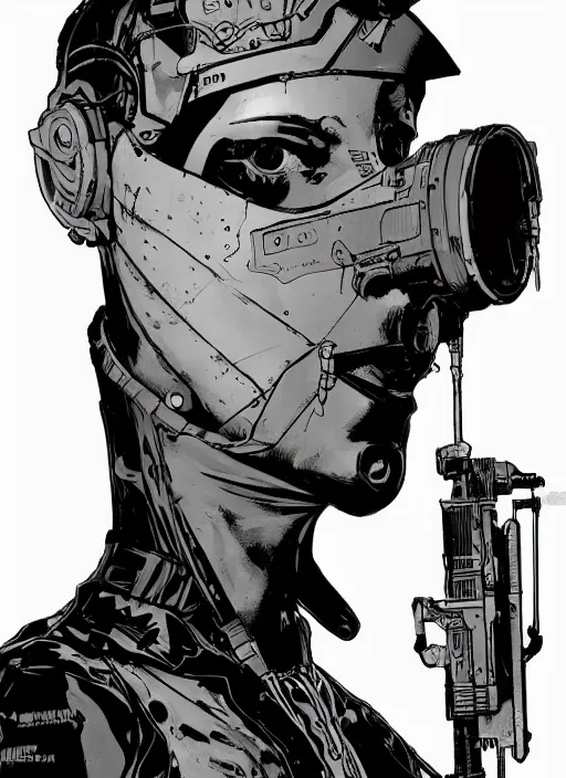 Prompt: cyberpunk blackops spy. catsuit. portrait by ashley wood and alphonse mucha and laurie greasley and josan gonzalez and james gurney. spliner cell, apex legends, rb 6 s, hl 2, d & d, cyberpunk 2 0 7 7. realistic face. dystopian setting.