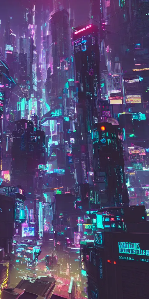Image similar to Cyberpunk city, Beeple