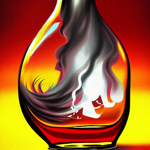 Image similar to tornado in a bottle, digital art, trending on artstation