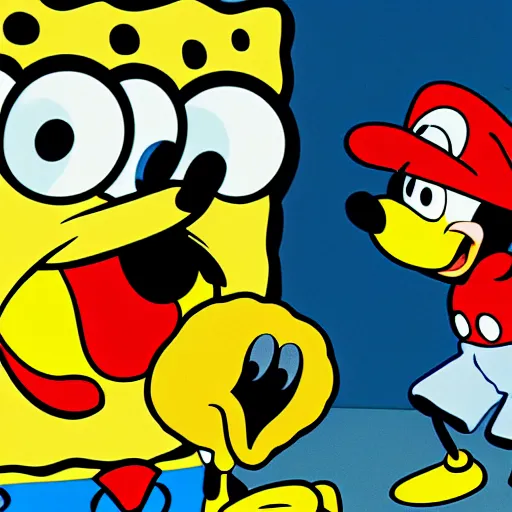 spongebob vs mickey mouse