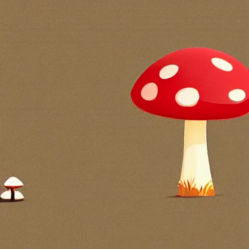 Prompt: Mushroom 2d game art