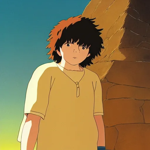 Prompt: meteos in spirited away, by studio ghibli, character portrait, golden hour