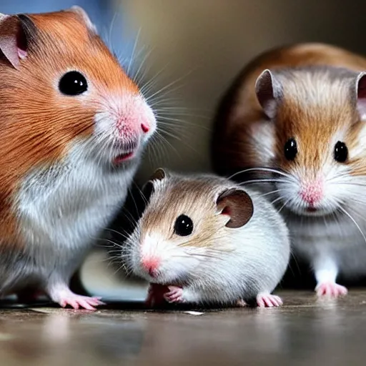 Prompt: muscular hamster, strong hamster, buff hamster, handsome hamster