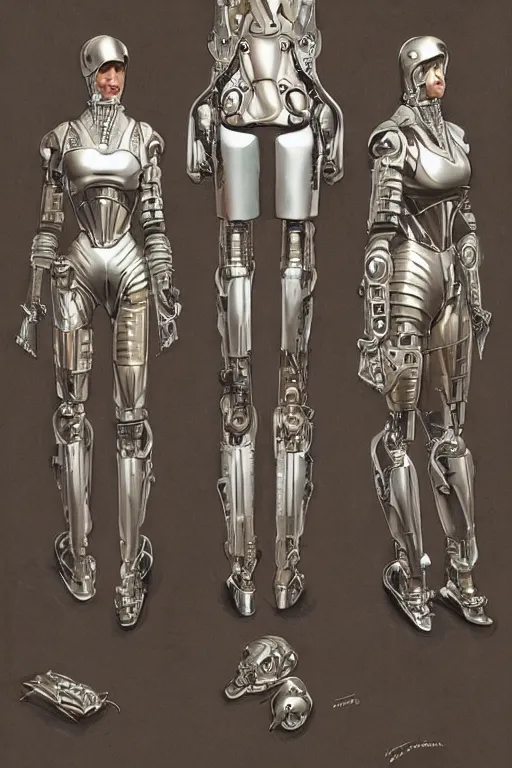 Image similar to futurist armor for half human half robot soldiers, art by leyendecker, cyberpunk, cybernetic implants, intricate, extreme details