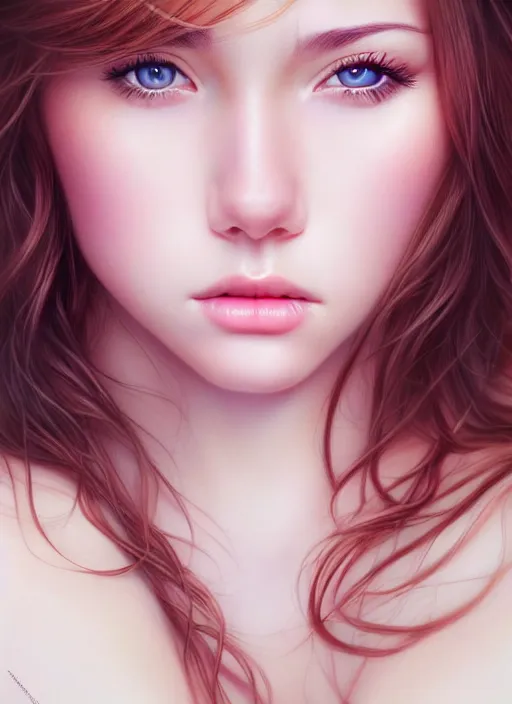 Image similar to a gorgeous female photo, professionally retouched, soft lighting, half body shot, realistic, smooth face, perfect eyes, symmetrical, wide angle, sharp focus on face, 8 k high definition, insanely detailed, intricate, elegant, art by artgerm, cherry blossoms