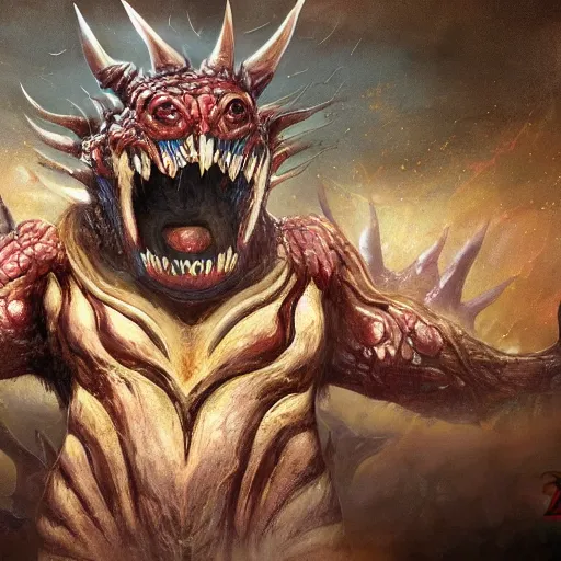 Image similar to full body image of a zerg overlord as dictator of the tennessy lakers, high details, high resolution