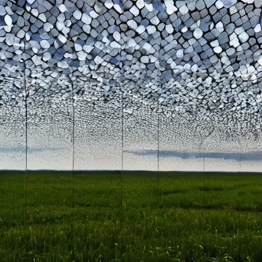 Image similar to a field of mirrors