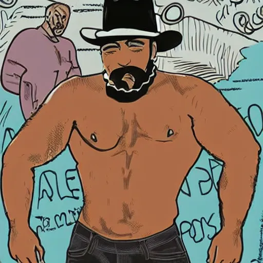 Image similar to tom of finland style arts