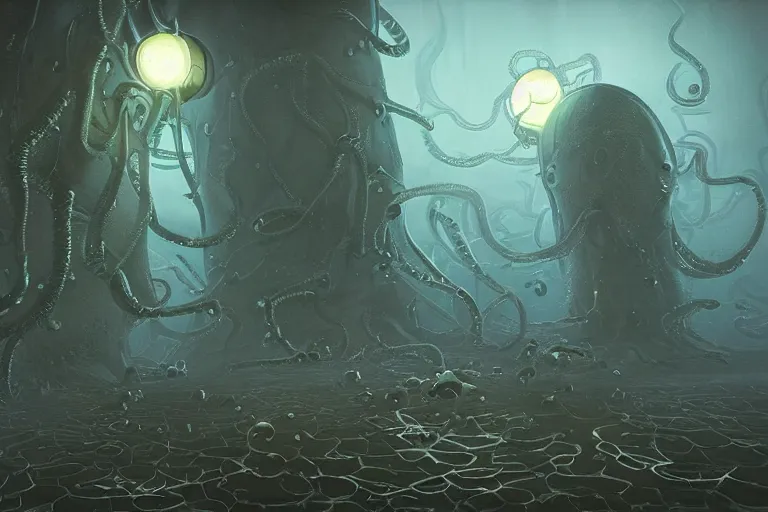 Prompt: lovecraftian eldritch limes by goro fujita, 8 k, highly detailed