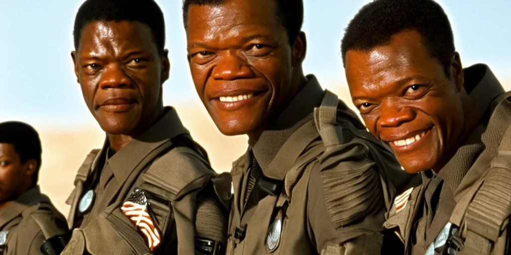 Image similar to samuel jackson in starship troopers