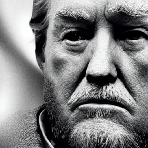 Image similar to A film still of Donald Trump as obi wan kenobi realistic,detailed