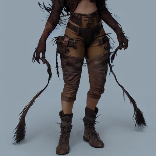 Image similar to cute handsome female werewolf from van helsing unreal engine hyperreallistic render 8k character concept art masterpiece