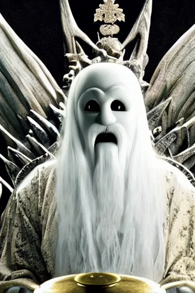 Image similar to very very intricate photorealistic photo of king boo ghost in an episode of game of thrones, photo is in focus with detailed atmospheric lighting, award - winning details