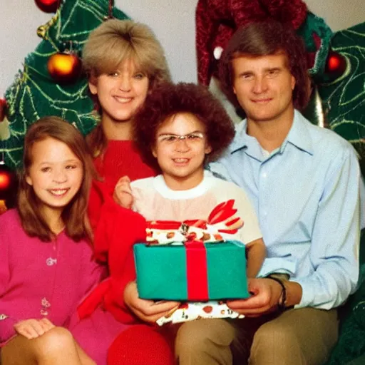 Image similar to 8 0 s family photos of opening christmas gifts