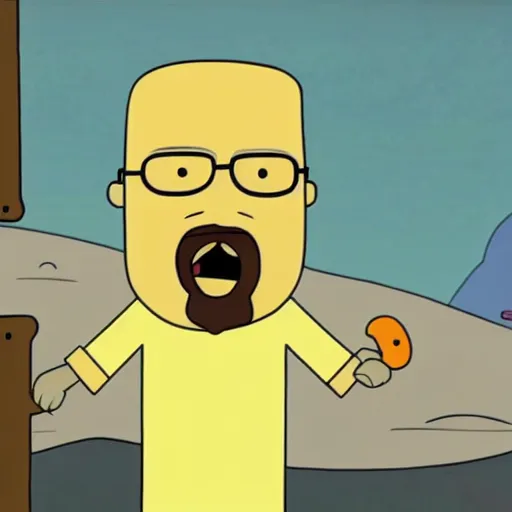 Image similar to Walter White in an episode of Adventure Time