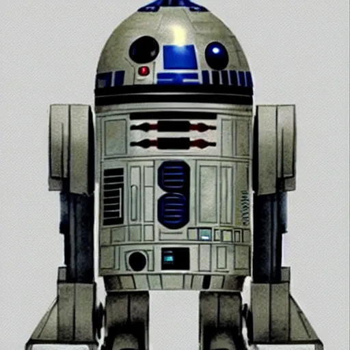 Prompt: Star wars droid concept art