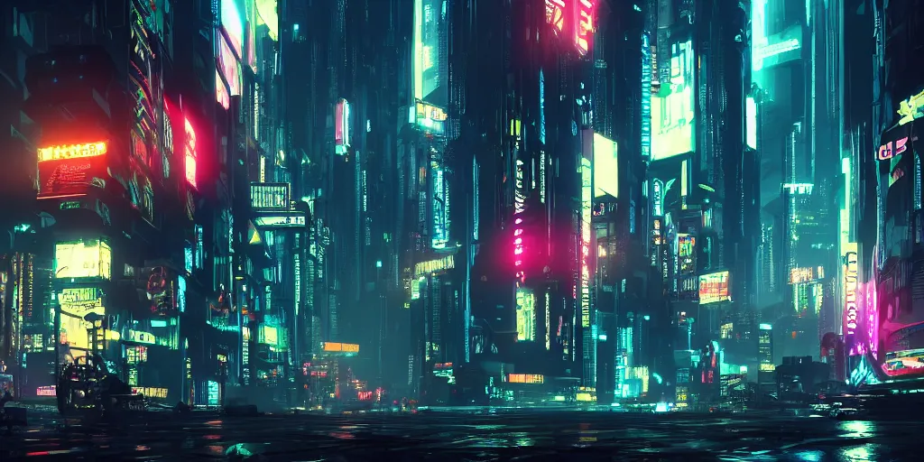 Image similar to cyberpunk blade runner city neon night video game artstation 8k