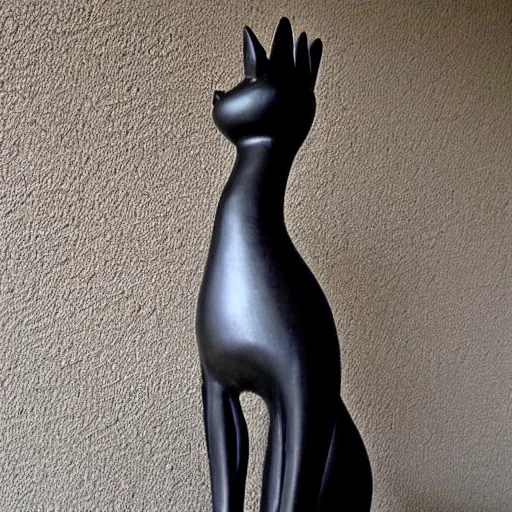 Prompt: “ giacometti cat sculpture ”