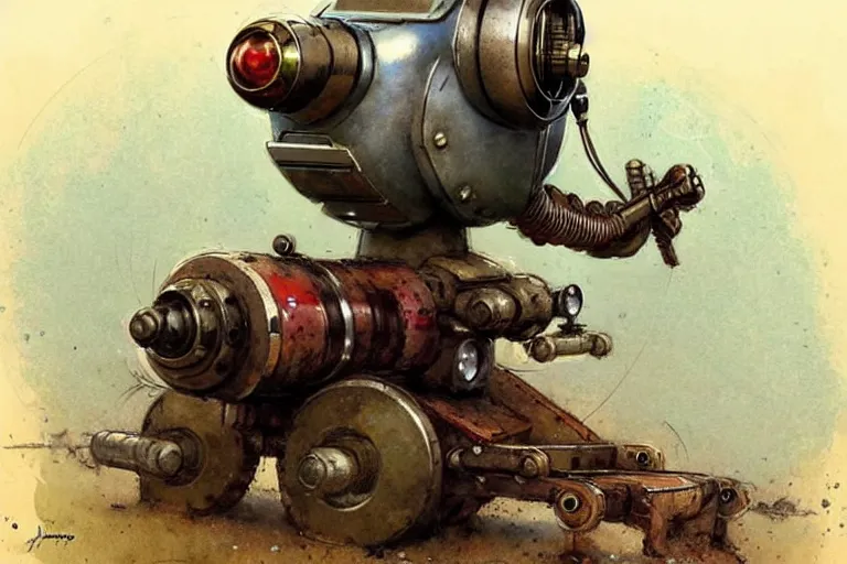 Image similar to adventurer ( ( ( ( ( 1 9 5 0 s retro future robot mole tunneling machine. muted colors. ) ) ) ) ) by jean baptiste monge!!!!!!!!!!!!!!!!!!!!!!!!! chrome red