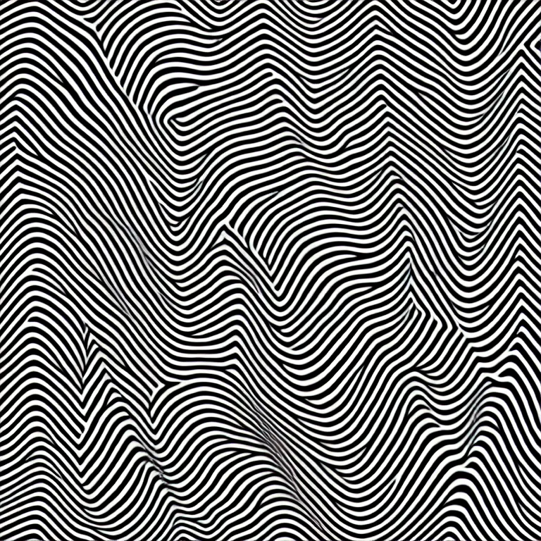 Prompt: illusory motion dazzle camouflage perlin noise optical illusion face