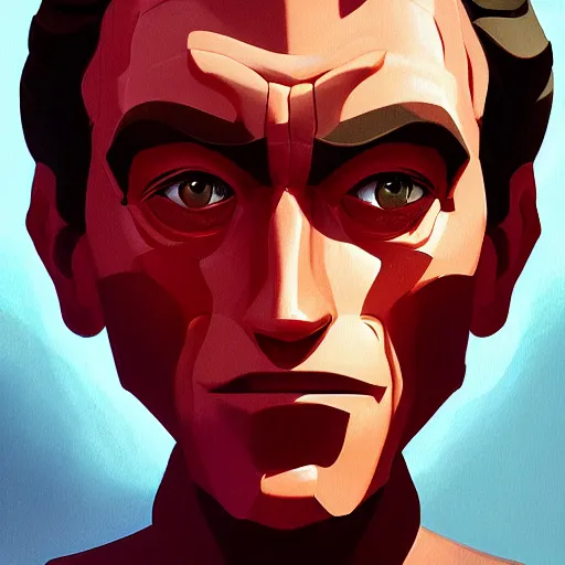 Image similar to face icon stylized minimalist total recall, loftis, cory behance hd by jesper ejsing, by rhads, makoto shinkai and lois van baarle, ilya kuvshinov, rossdraws global illumination