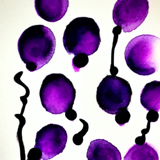 Prompt: zen grape ink