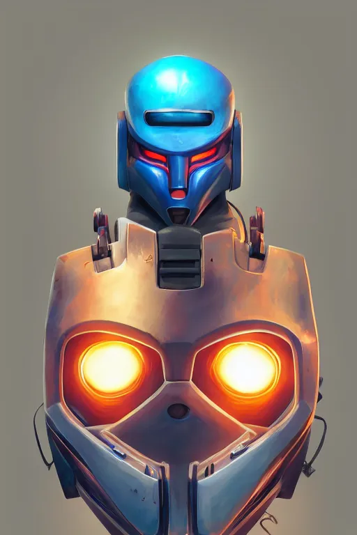 Image similar to epic mask helmet robot ninja portrait stylized as fornite style game design fanart by concept artist gervasio canda, behance hd by jesper ejsing, by rhads, makoto shinkai and lois van baarle, ilya kuvshinov, rossdraws global illumination radiating a glowing aura global illumination ray tracing hdr render in unreal engine 5