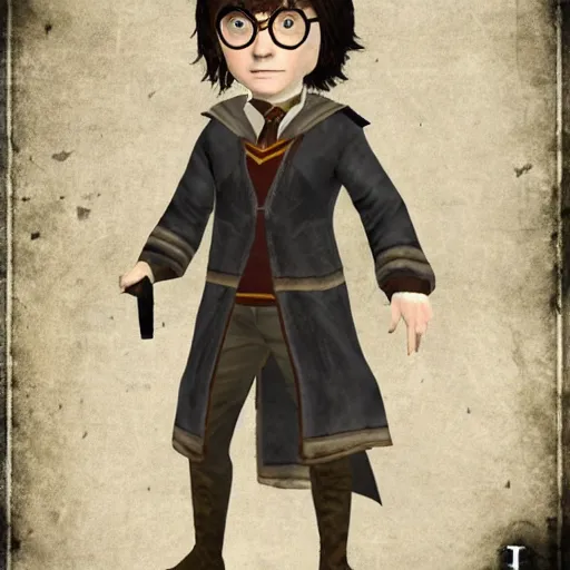 Prompt: harry potter as a skyrim character