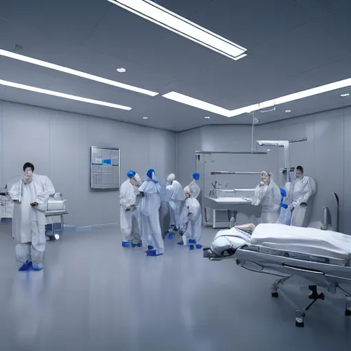 Prompt: an operating room with organ transplants , photorealistic,by Wlop,4k resolution