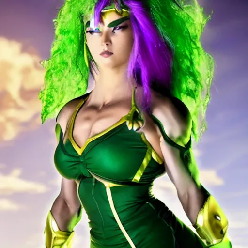 Image similar to female broly from dragon ball z