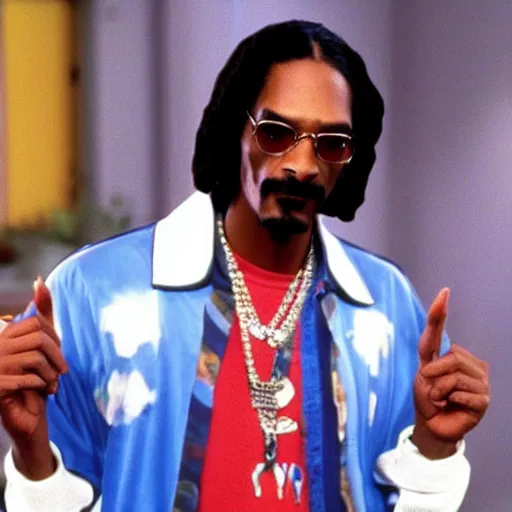 Image similar to a tv still of Snoop Dogg starring as Carlton Banks in The Fresh Prince of Bel-Air (1990)