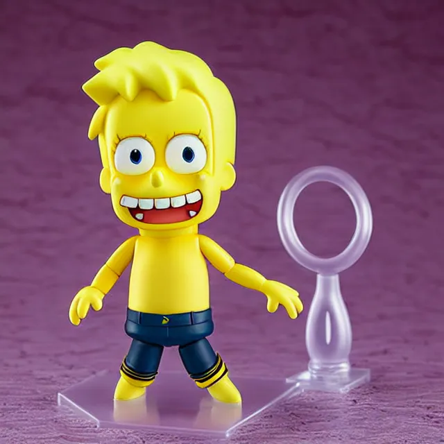 Image similar to spongebart simpsonpants, an anime nendoroid of spongebart simpsonpants, figurine, detailed product photo