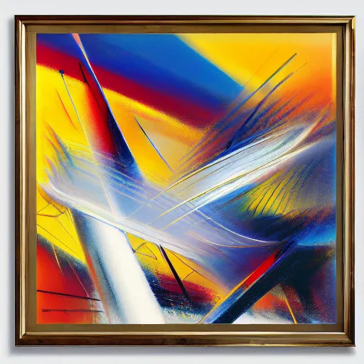 Image similar to abstract art representing momentum, oil painting by john berkey and gabriel dawe, masterwork