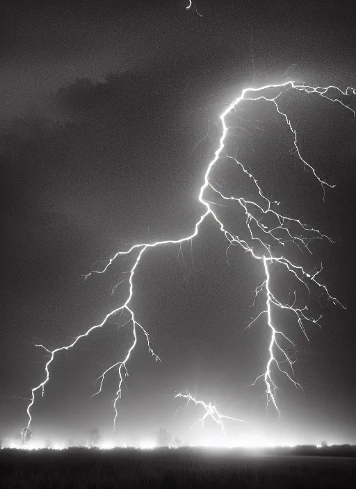 a 2 8 mm macro photo of lightning striking the top of | Stable Diffusion