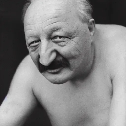 Image similar to martin heidegger became bloody ugly degenerate, photo - realistic, color image, 2 k, highly detailed, occult art