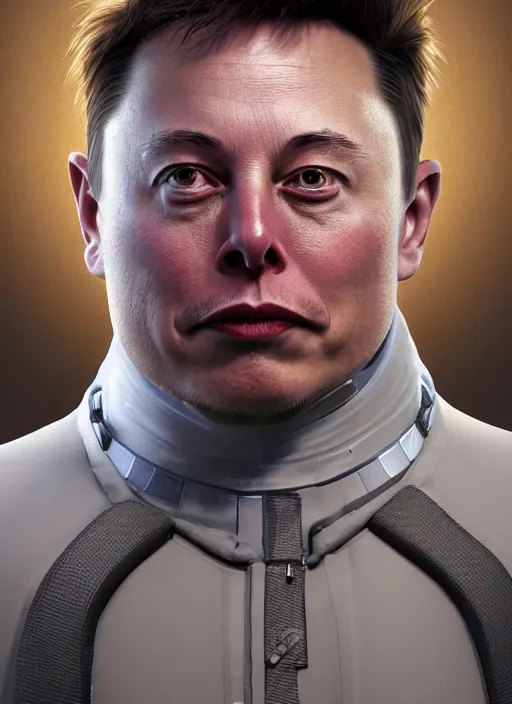 Prompt: anthropomorphic portrait of elon musk as a minion from despicable me, au naturel, hyper detailed, digital art, trending in artstation, cinematic lighting, studio quality, smooth render, unreal engine 5 rendered, octane rendered, art style by klimt and nixeu and ian sprigger and wlop and krenz cushart and greg rutkowski