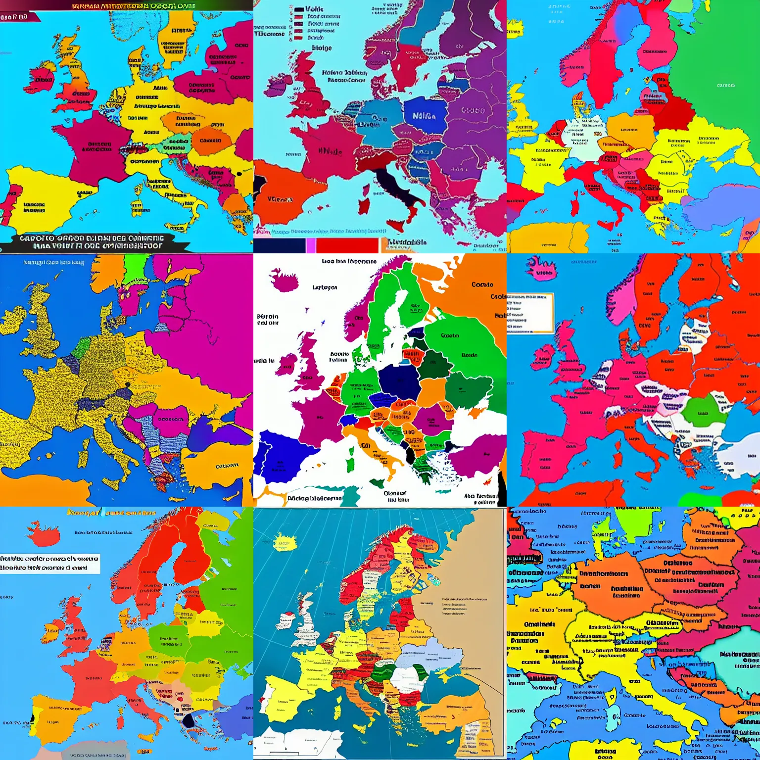 Prompt: map of europe, color coded where cost of living is cheaper