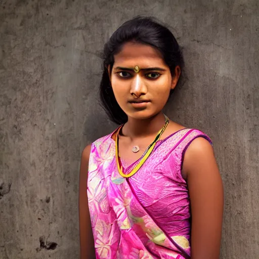 Image similar to portrait of beautiful Bangladeshi teen girl