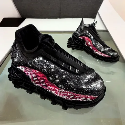 Image similar to balenciaga sneakers, y 2 k aesthetic, biomorphic, highly detailed, hyper realistic,