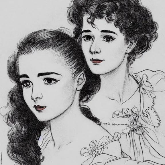 Image similar to a highly detailed portrait in the style of milo manara and in the style of charles dana gibson.