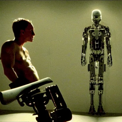 Prompt: movie still of a cyborg, cinematic composition, cinematic light, by lars von trier and david lynch