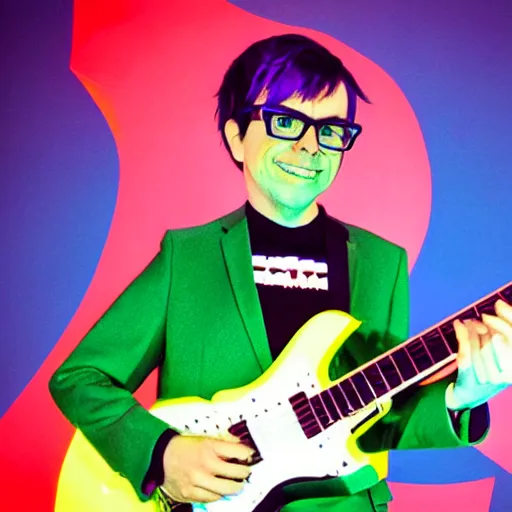 Prompt: rivers cuomo as kris from deltarune