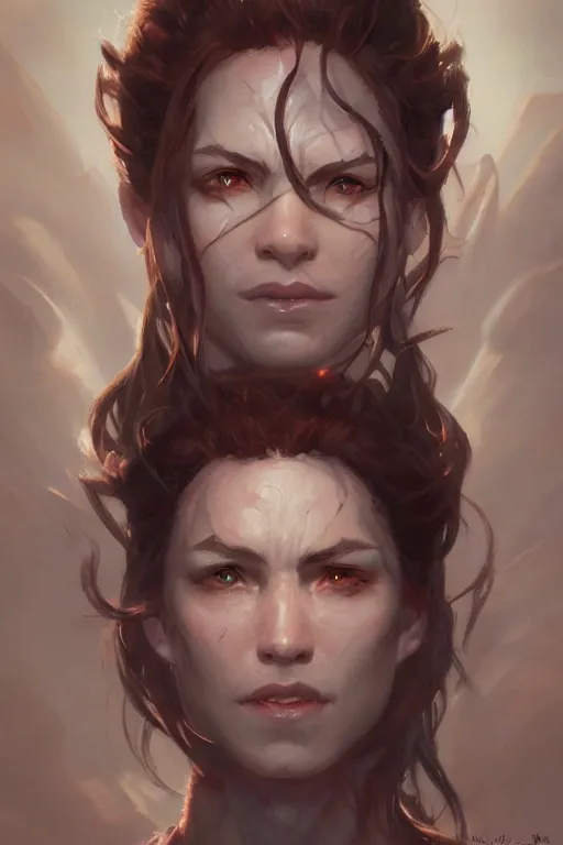 Prompt: dungeons and dragons draconian character closeup portrait, dramatic light, dungeon background, 2 0 0 mm focal length, painted by stanley lau, painted by greg rutkowski, painted by stanley artgerm, brom, digital art, trending on artstation