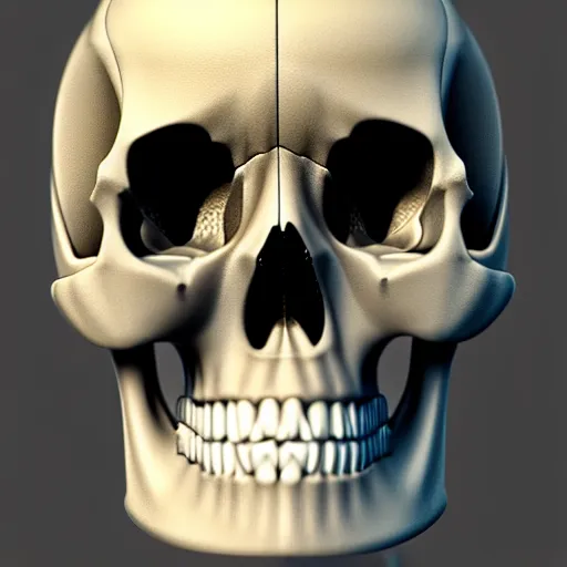 Human skull with brain and nervous system, 3d illustration, horizontal, Ai  Generative Image 23174990 Stock Photo at Vecteezy