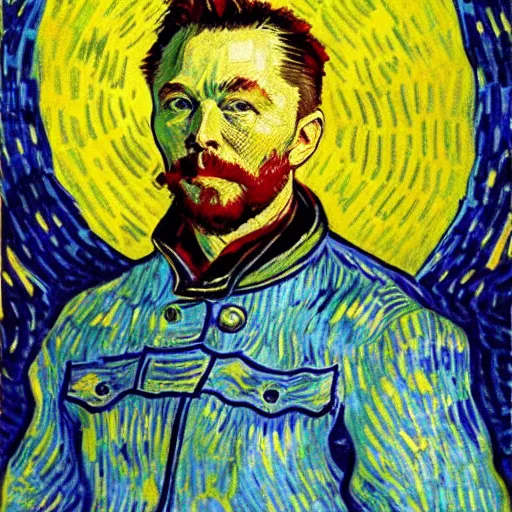 Image similar to elon musk by van gogh